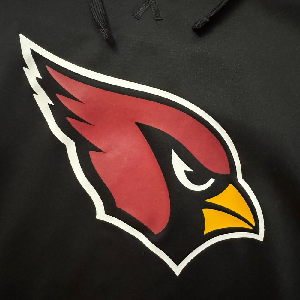 Arizona Cardinals Nike Black Hoodie Men’s Size‎ Large NFL Apparel Swoosh Logo